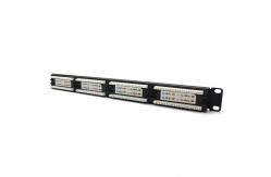 China 24 Port UTP Server Patch Panel , T568A / T568B Cat 5E Patch Panels supplier