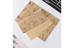 China custom CMYK Pantone Fast Food Printed Greaseproof Paper PE coated supplier
