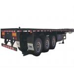 CIMC used Heavy Loading Capacity 40 60 80 100 Ton 3 Axle 4 Axle 40ft 45ft Container Flatbed Semi Trailer To Africa for sale