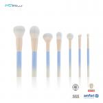 7PCS Travel Cosmetic Makeup Brushes Sets With Plastic Handle Eco Friendly for sale