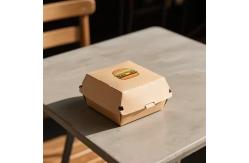 China Customized Biodegradable Fast Food Kraft Paper Packaging Burger Box supplier