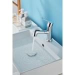 Single Hole Silver electroplate above Counter Copper Pull Faucet