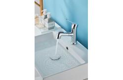 China Single Hole Silver electroplate above Counter Copper Pull Faucet supplier