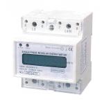 220 / 120V Din Rail Energy Meter , Single Phase KWH Meter With LCD Display for sale
