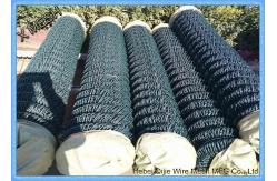 China Q195 Hot Dipped Galvanized Iron Green Chain Link Fence Panels 10m / 15m Length supplier