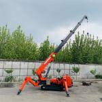 Mini Electric Diesel Spider Lifting Equipment Crawler Spider Crane Fly Jib 3T 8T for sale