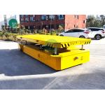 Battery Operated Material Handling Transfer Platform Motorized Cart With Lifting Table for sale