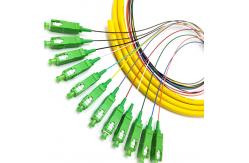 China Low Insertion Loss SM SX SC APC 3m Pigtail Fiber Cable supplier