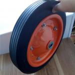 31cm 13 Inch Solid Rubber Tires Colorful Rim Solid Rubber Wheelbarrow Tire For Hand Truck for sale