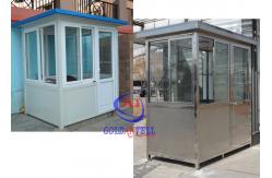 China Stainless Steel Sentry Box , Security Guard Room Beautiful Design supplier