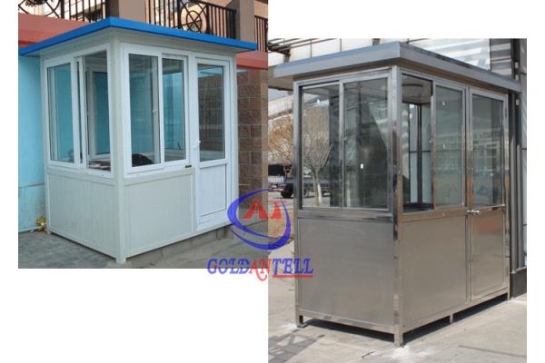 Stainless Steel Sentry Box , Security Guard Room Beautiful Design