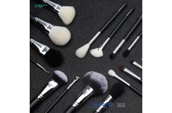 China Black 20pcs Cooper Ferrules Makeup Set With Brushes supplier