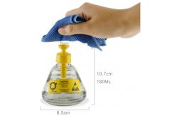 China ESD Safe Anti Static Transparent Glass Solvent Dispensing Bottle With Pump supplier