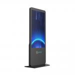 Free Standing Touch Screen Information Kiosk Metal Keyboard With Tracking Ball for sale