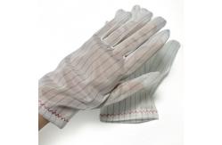 China Stripe Carbon Cleanroom ESD Antistatic Polyester Gloves supplier