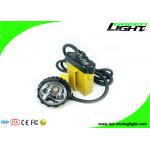 25000 Lux Mining Cap Lamp IP68 Waterproof Aluminum SAMSUNG Battery LED Rechargeable Headlamp Anti-static for sale