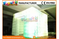 China Custom Inflatable Cube Tent / Led Inflatable Air Tent Trade Show Room supplier