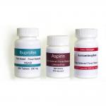 Waterproof Pantone Color Medication Warning Labels , Aspirin Warning Label for sale