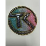 China Purple Design Heat Transfer Custom Rainbow Colored Holographic Effect Metallic Soft TPU Patches For On Jeans manufacturer