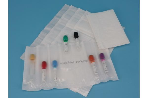 Clear / White Leakproof Biohazard Isolation Bags For Medical Lab Use