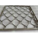 5mm Wire Thickness Diamond Hole Galvanized Chain Link Helideck Safety Fence for sale