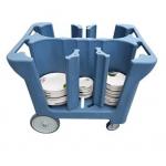 SGS Adjustable Dish Caddies Equipped With 5 Swivel Caster 94*71*81 Cm for sale