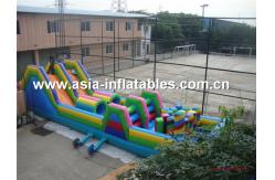 China Extreme Inflatable Obstacle Challenge Games With Slide For Park Rental supplier