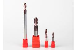 China Long Ball Nose End Mill 50 - 150mm Overall Length Solid Carbide End Mill supplier