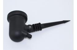 China Sandblasting Metal Die Casting Mold Black Aluminum Alloy Led Lamp Accessories supplier