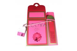 China Display Hot Stamping Folding Paper Packaging Box With Window For Cosmetics supplier