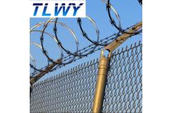 China 1.5mmx1.5mm Diamond Welded Razor Wire Mesh Electro Galvanized supplier