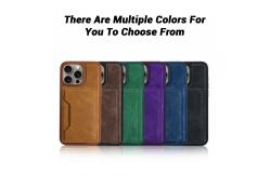 China Custom IPhone Leather Phone Cover Wallet With Card Holders supplier