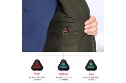 China Full Sleeves Men's Rechargeable Heated Jackets Electric Warming Jacket supplier