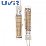 Golden Twin Tube Infrared Lamps , Halogen Infrared Heaters 58V 270W For Medical for sale