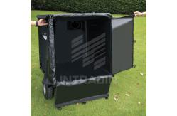 China Electric Leaf Vacuum Tow Behind Blower 180 Gallon With Opening Clamshell supplier
