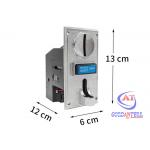 18mm Coin Operated Turnstile CPU Programmable Multi Coin Selector Collection System for sale