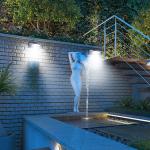 Waterproof 200LM 21pcs LED Solar Sensor Wall Lights For Garden