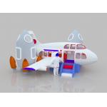 Plane Themed Slip And Slide Bounce House Rental Children'S Jumping Castle With Slide Inflatable OEM for sale