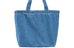 China 370gsm Spring Summer Fabrics Totebag Enzyme Wash Denim Fabric 60 Inch Width supplier