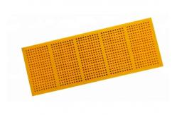 China Self Cleaning Modular Polyurethane Screen Mesh For Gabbor Aggregate 1000X300MM supplier