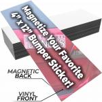 Self Adhesive Custom Car Magnetic Bumper Stickers Flexible Magnet Material for sale