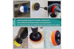 China 37pcs ROHS Drill Cleaning Brush Set Scrub Pads With Extend Long Attachment supplier