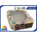 Detachable Lid Custom Printing Rigid Gift Box With Clear PVC Window OEM / ODM