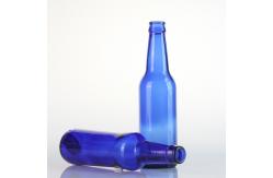 China Embossed Large 12 Oz Glass Soda Bottles Recyclable For Beer Wine supplier