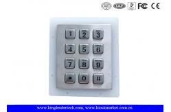 China IP65 Rated Stainless Steel Keypad 3x4 Keypad for Access Control System supplier