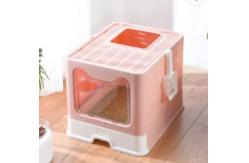 China Modern Folding Portable Litter Box Luxury Large Space Cat Smart Litter Box supplier