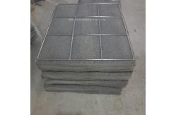 China 1000mmx1000mm Demister Pad Screen Grids And Plate Edge Ss304 No Sections supplier