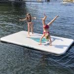 EN7.1 White Yoga Mats 3x1m Inflatable Water Platform for sale