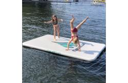 China EN7.1 White Yoga Mats 3x1m Inflatable Water Platform supplier