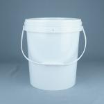 15kg Paint Round Plastic Packaging Container With Lid And Handle for sale